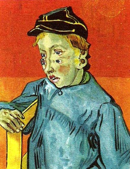 Vincent Van Gogh skolpojke Sweden oil painting art